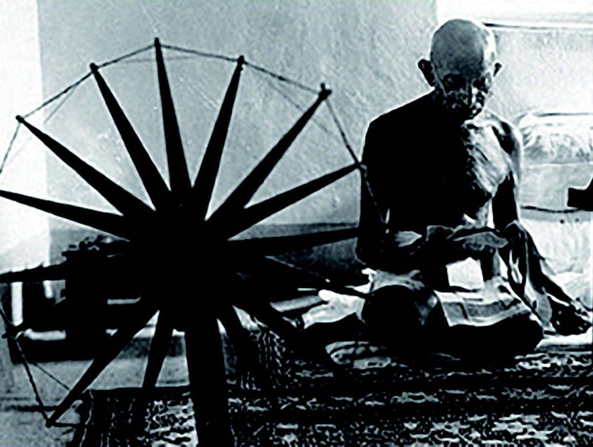 Gandhi’s spinning wheel