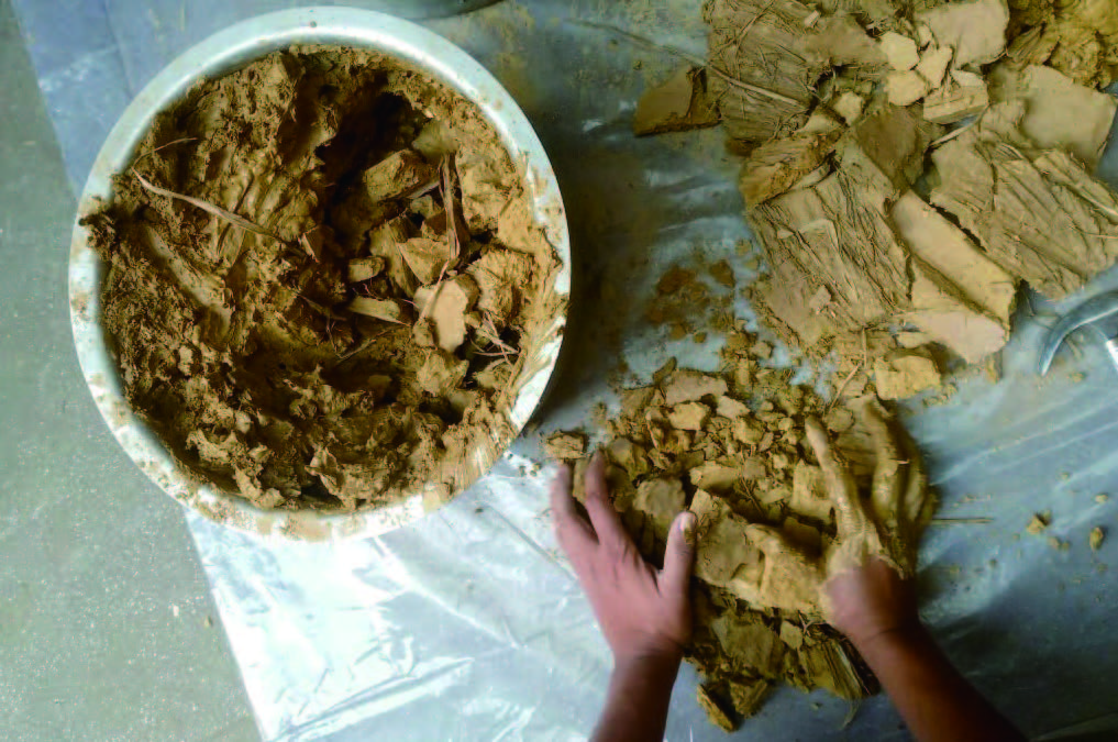 Raw material preparation © Sapana Sanjeevani