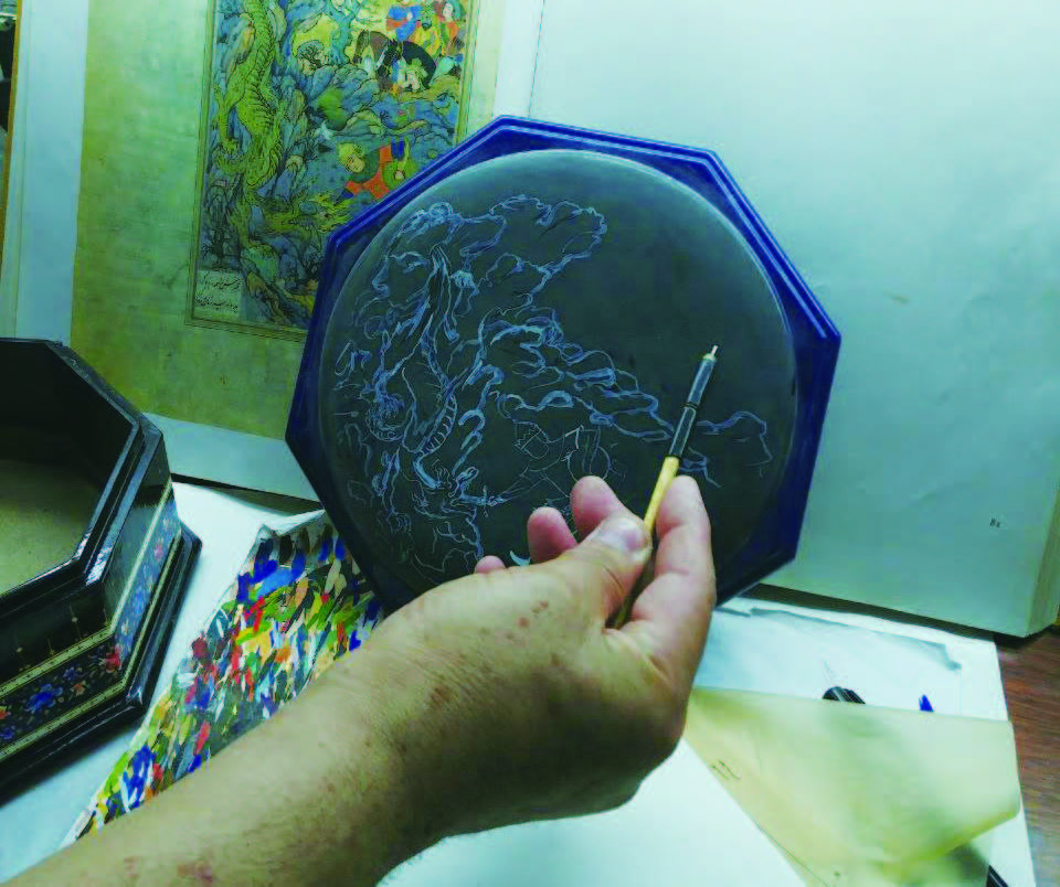 he process of miniature painting work